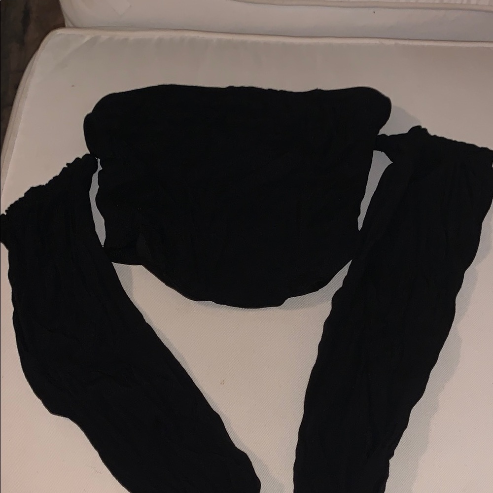 Wild Fable Elegant Black Off-Shoulder Blouse